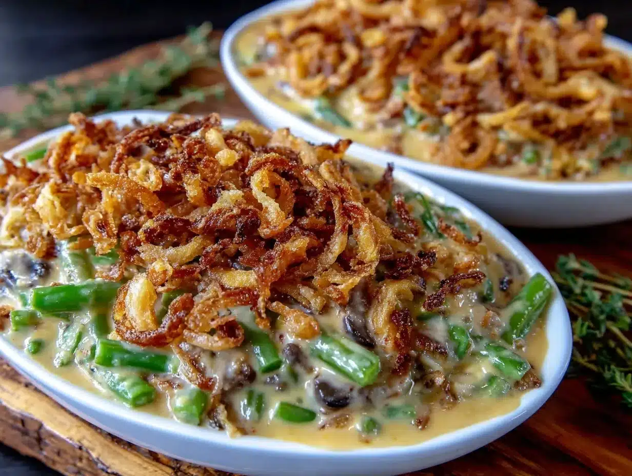 crispy classic green bean casserole preparation steps