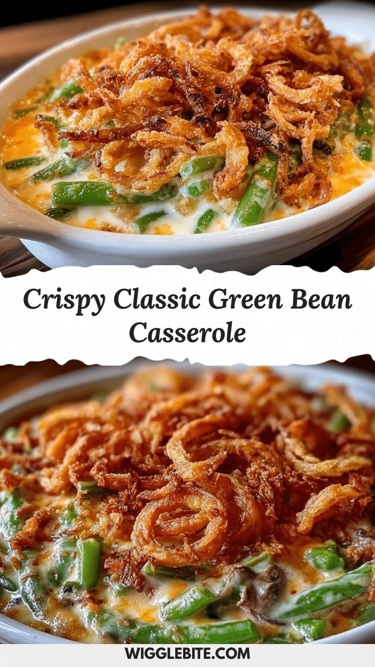 crispy classic green bean casserole recipe