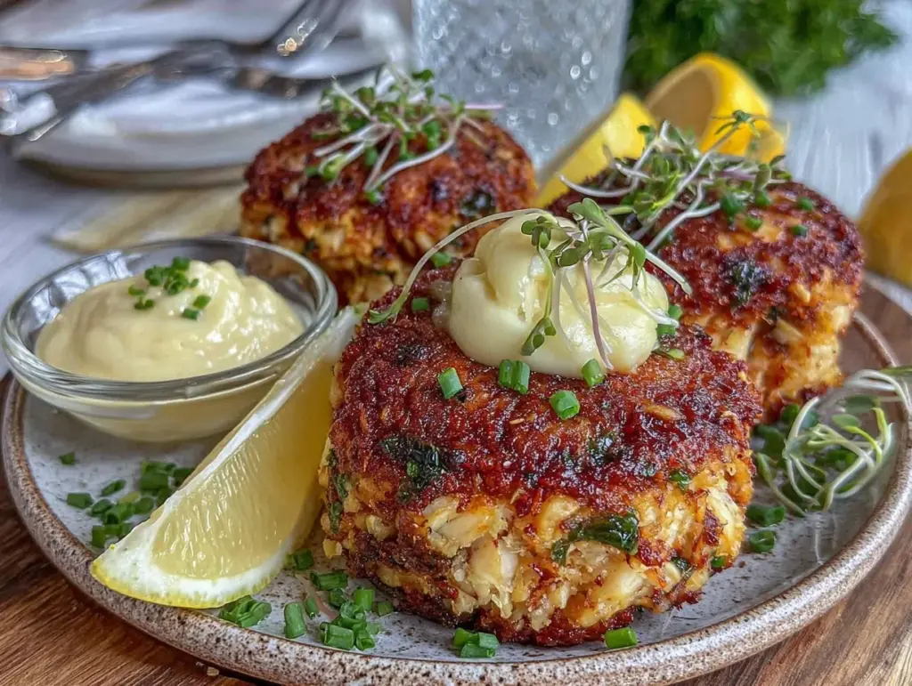 crispy crab cakes - featured image