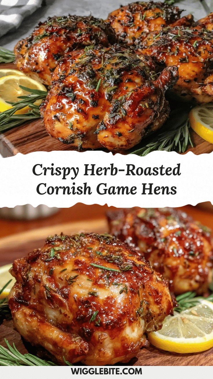 crispy herb-roasted Cornish game hens recipe