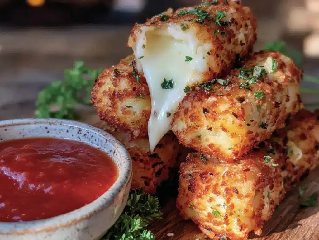 crispy mozzarella sticks - featured image