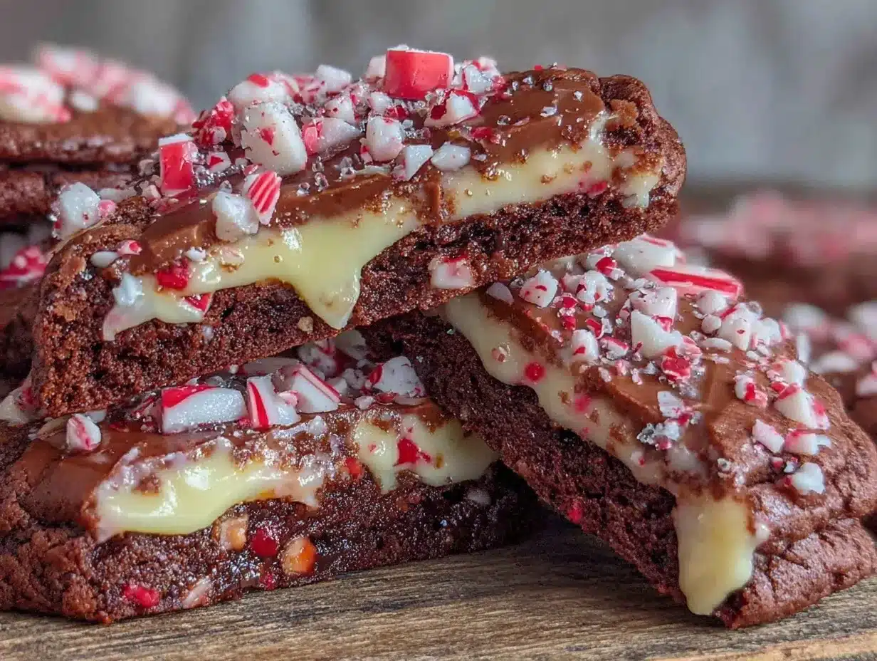 crispy peppermint bark cookies preparation steps