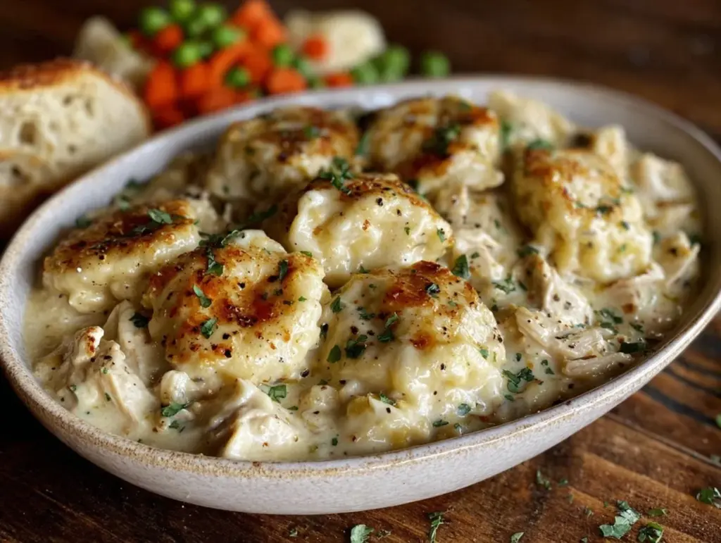 crockpot chicken and dumplings - featured image