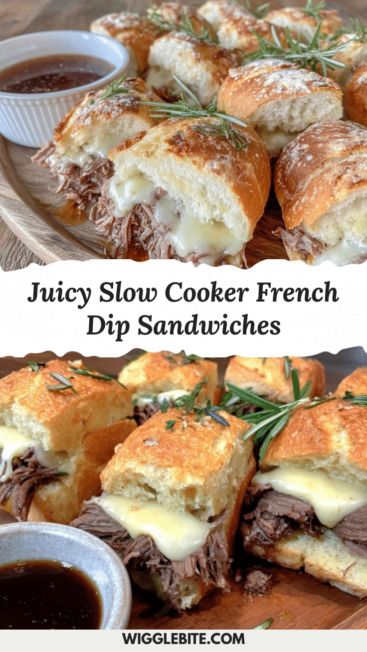 Crockpot French Dip Sandwiches recipe