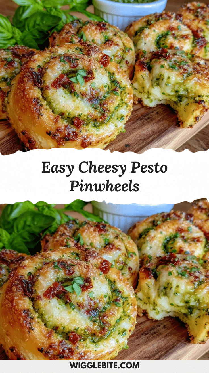 easy cheesy pesto pinwheels recipe
