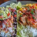 flavorful burrito bowl with grilled chicken - featured image