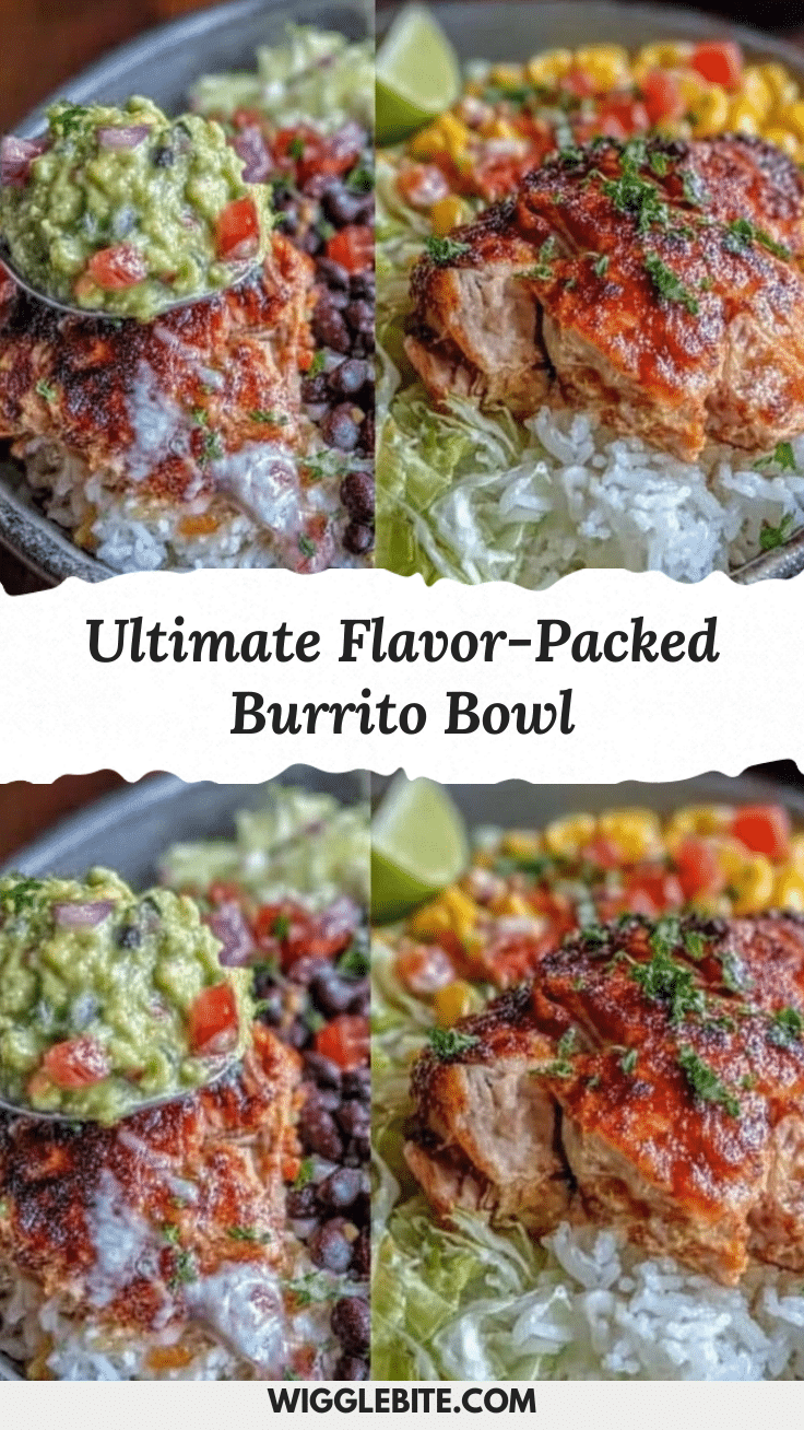 flavorful burrito bowl with grilled chicken recipe