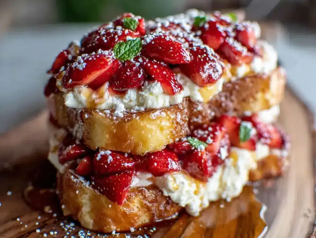 fluffy strawberry french toast delight - featured image