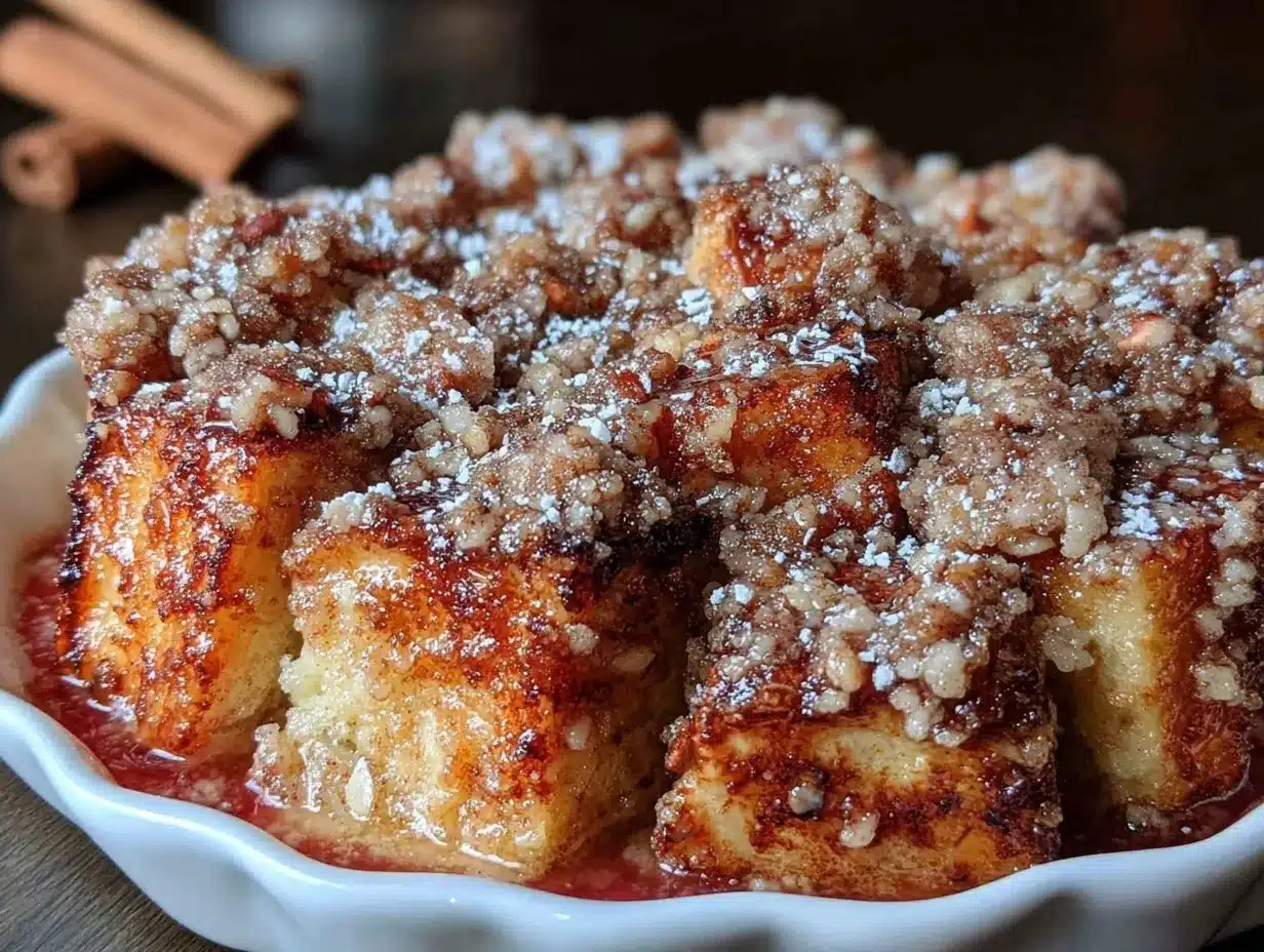 French Toast Bake preparation steps