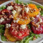 fresh beet and goat cheese salad - featured image