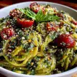 fresh pesto pasta - featured image