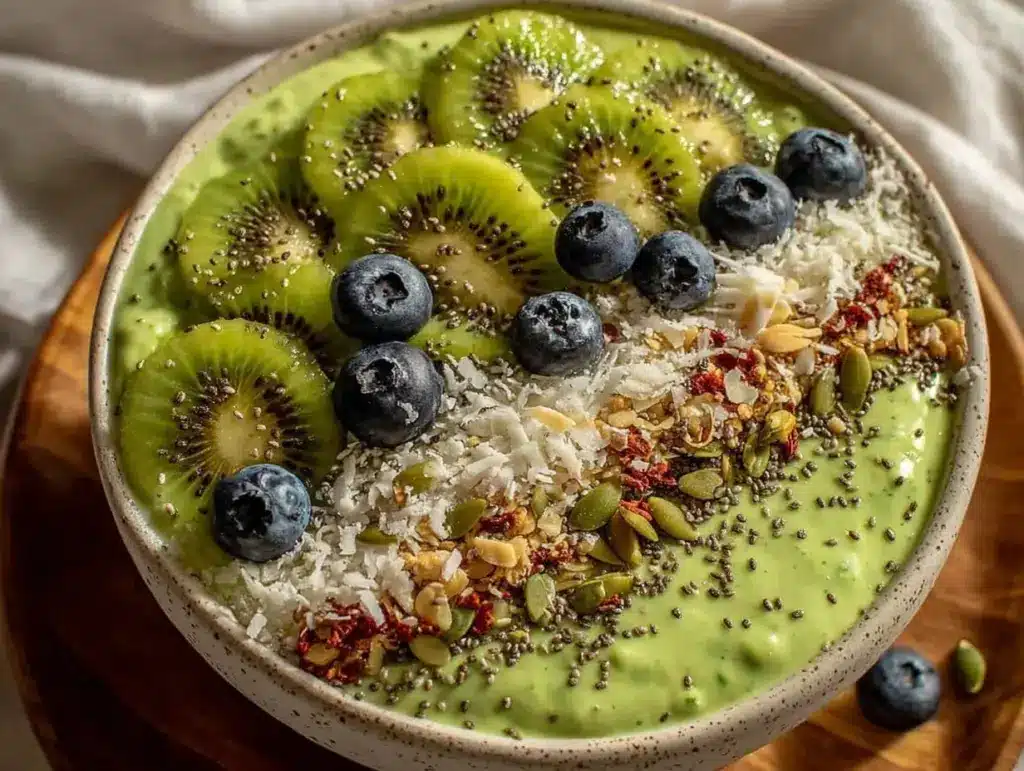 Fresh Spinach Green Smoothie Bowl - featured image