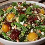 fresh spring quinoa salad - featured image