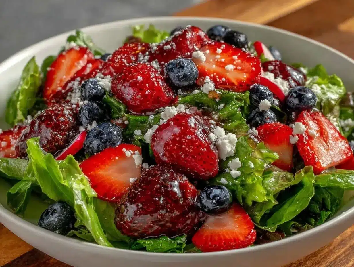 fresh spring salad preparation steps