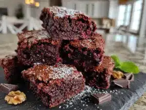 fudgy homemade brownies - featured image