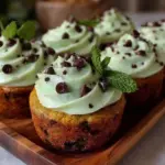 fudgy mint chocolate chip cupcakes - featured image