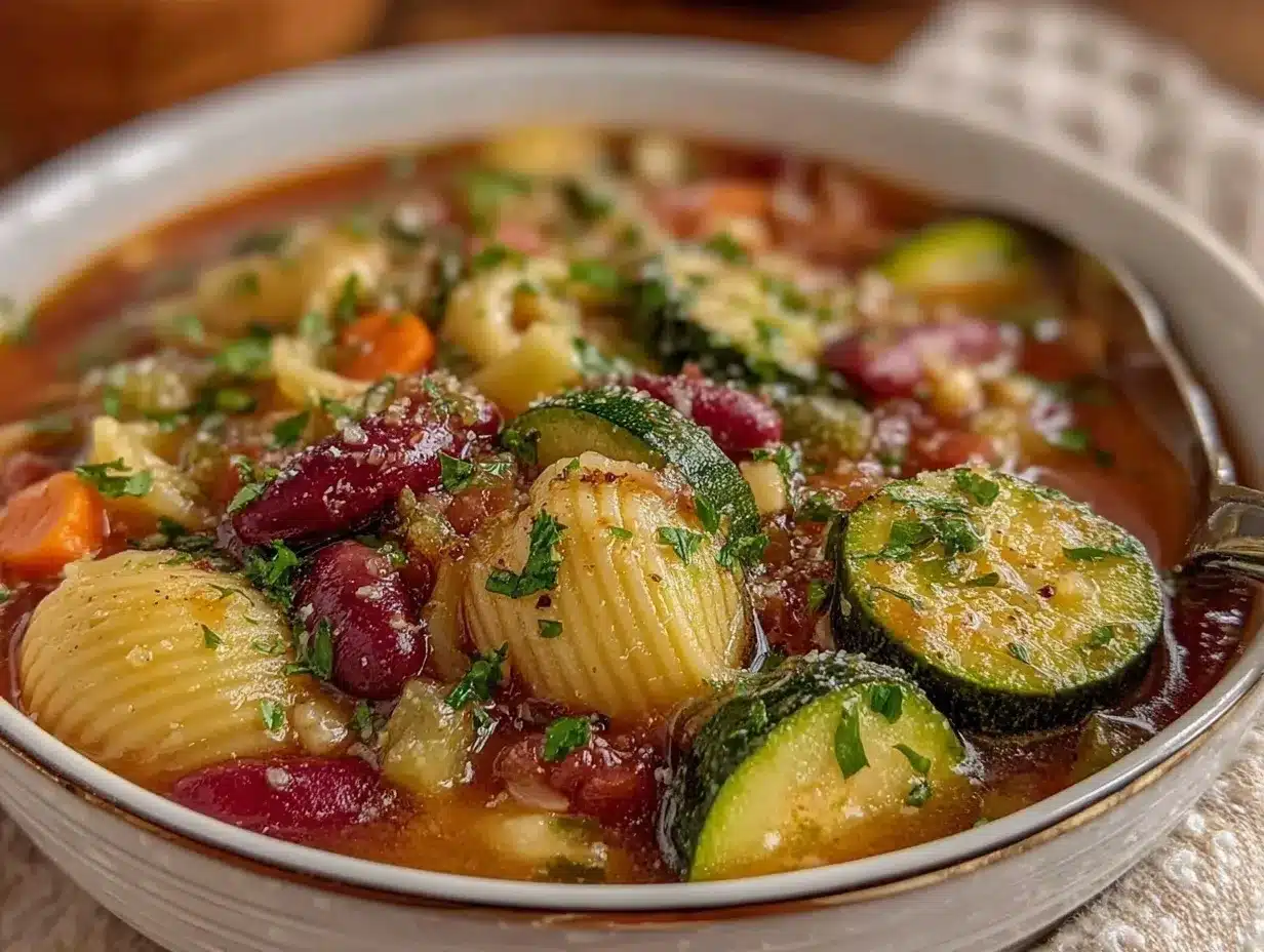 Instant Pot Minestrone Soup preparation steps