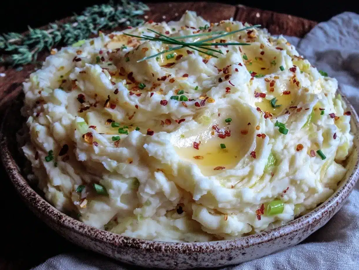 Irish Colcannon mashed potatoes preparation steps