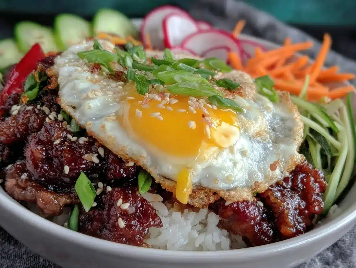 Korean Ground Beef Rice Bowls preparation steps