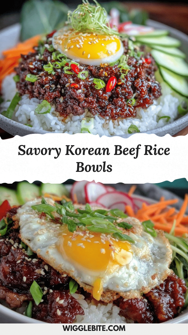 Korean Ground Beef Rice Bowls recipe