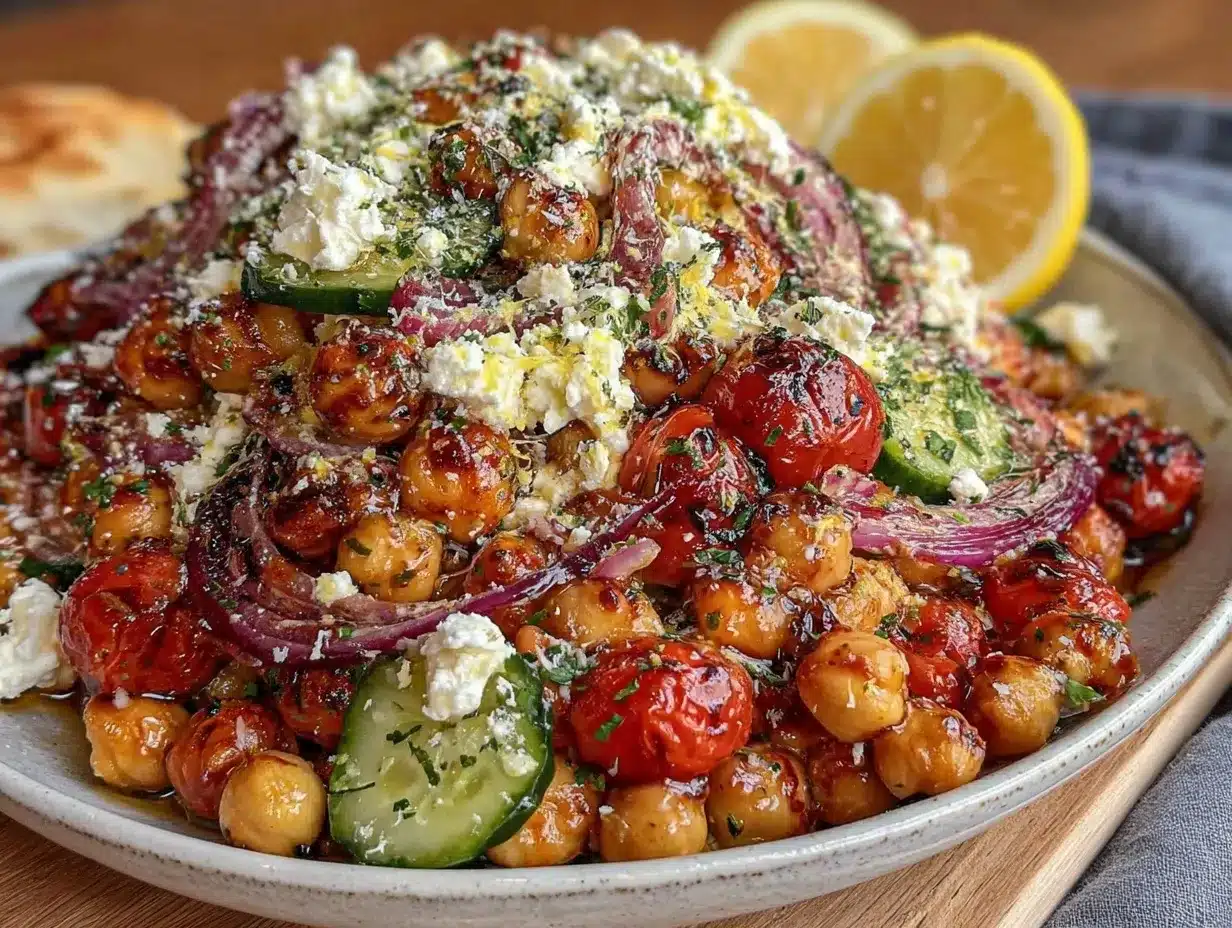 Mediterranean Chickpea Salad preparation steps