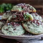 mint chocolate chip cookies - featured image