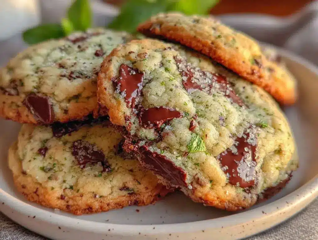 Mint Chocolate Chip Cookies - featured image