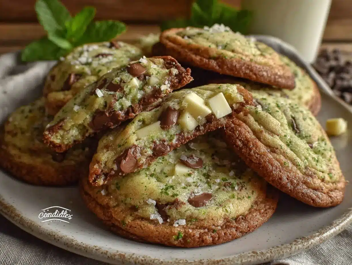 mint chocolate chip cookies preparation steps