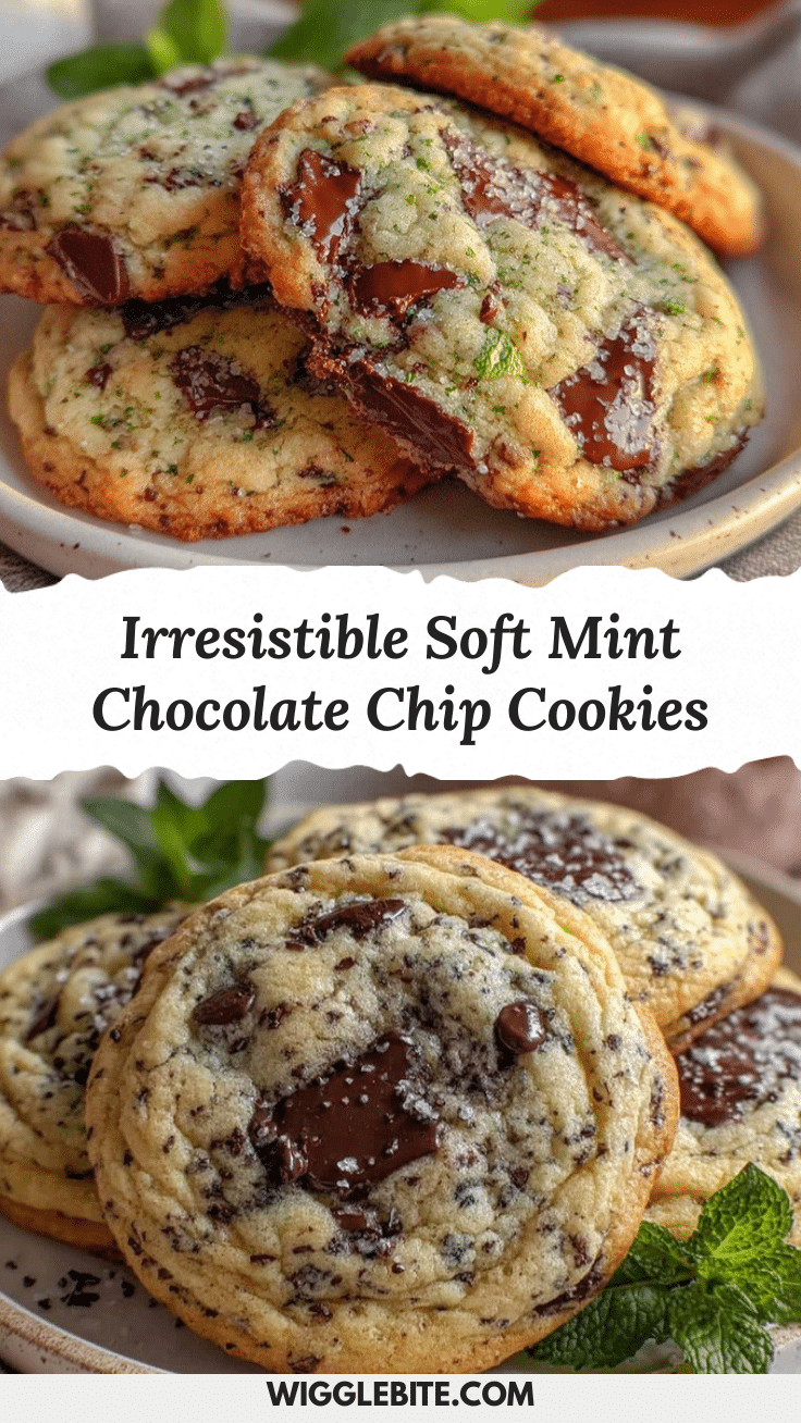 Mint Chocolate Chip Cookies recipe