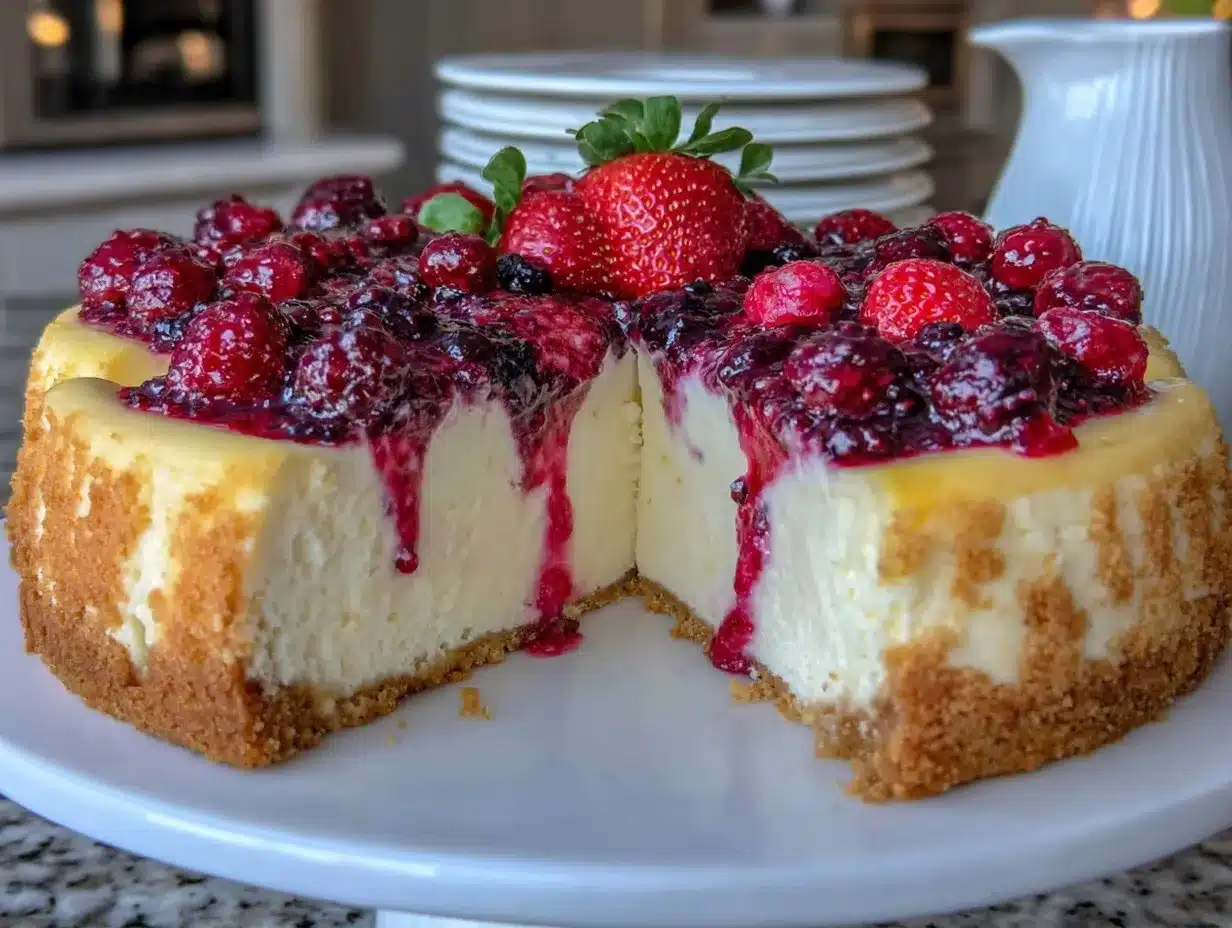 New York Style Cheesecake preparation steps