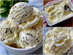 no-churn vanilla bean ice cream - featured image