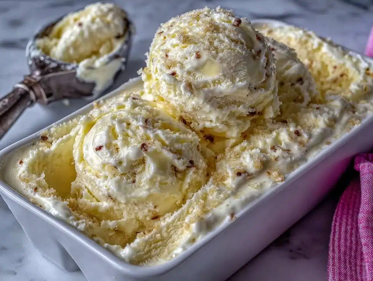 no-churn vanilla bean ice cream preparation steps