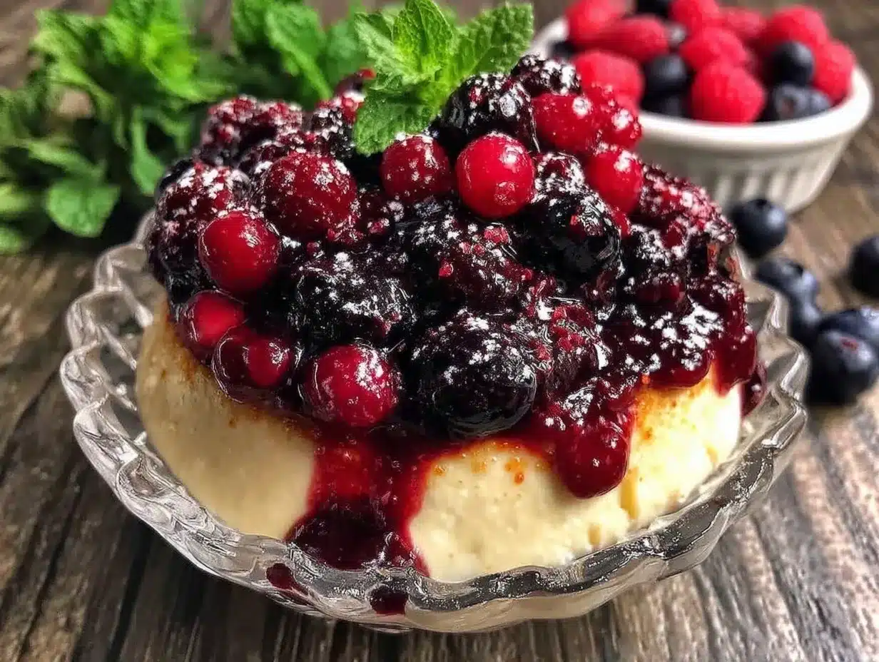 panna cotta with mixed berry compote preparation steps