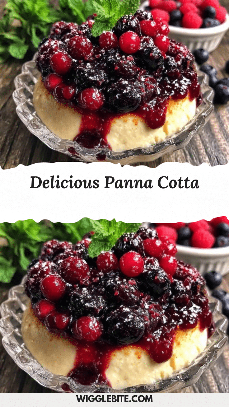 panna cotta with mixed berry compote recipe