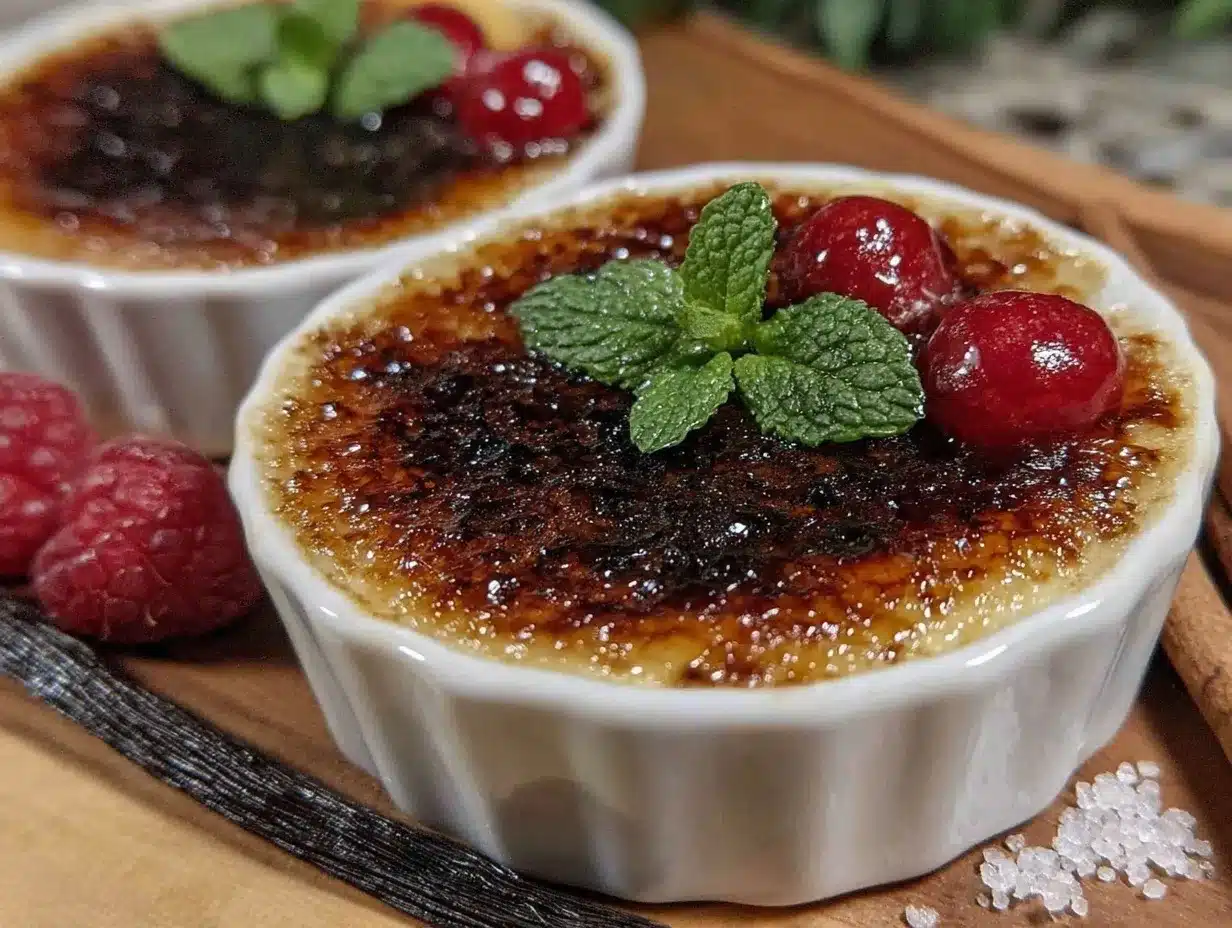 perfect crème brûlée for two preparation steps