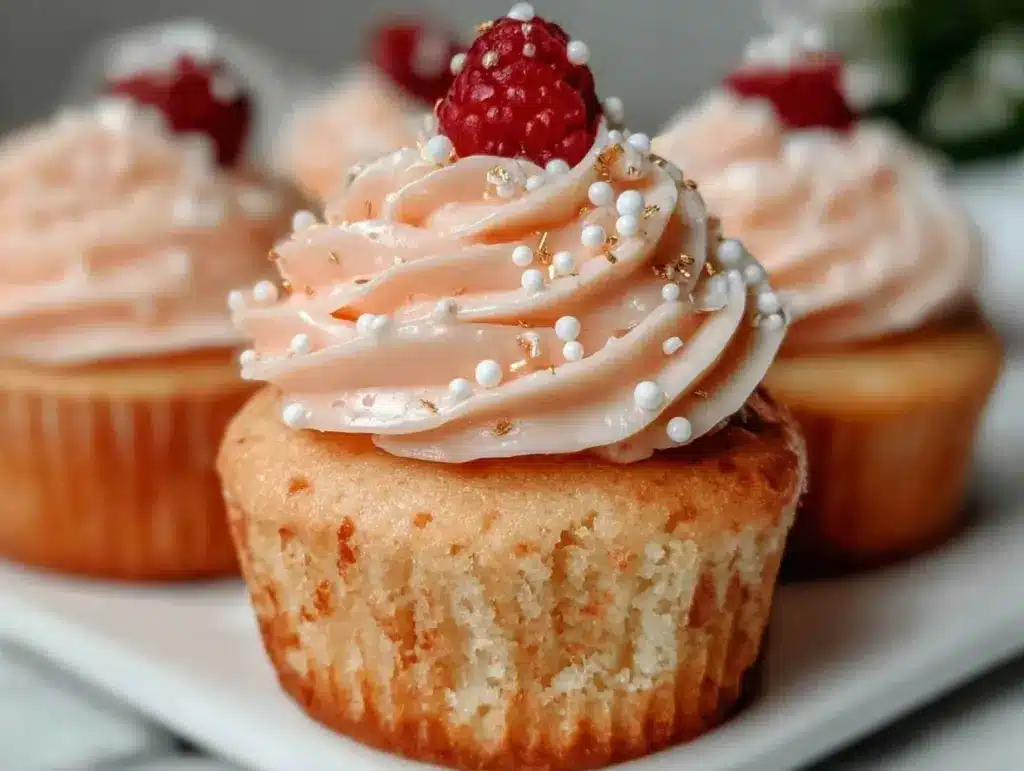 Pink Champagne Cupcakes - featured image