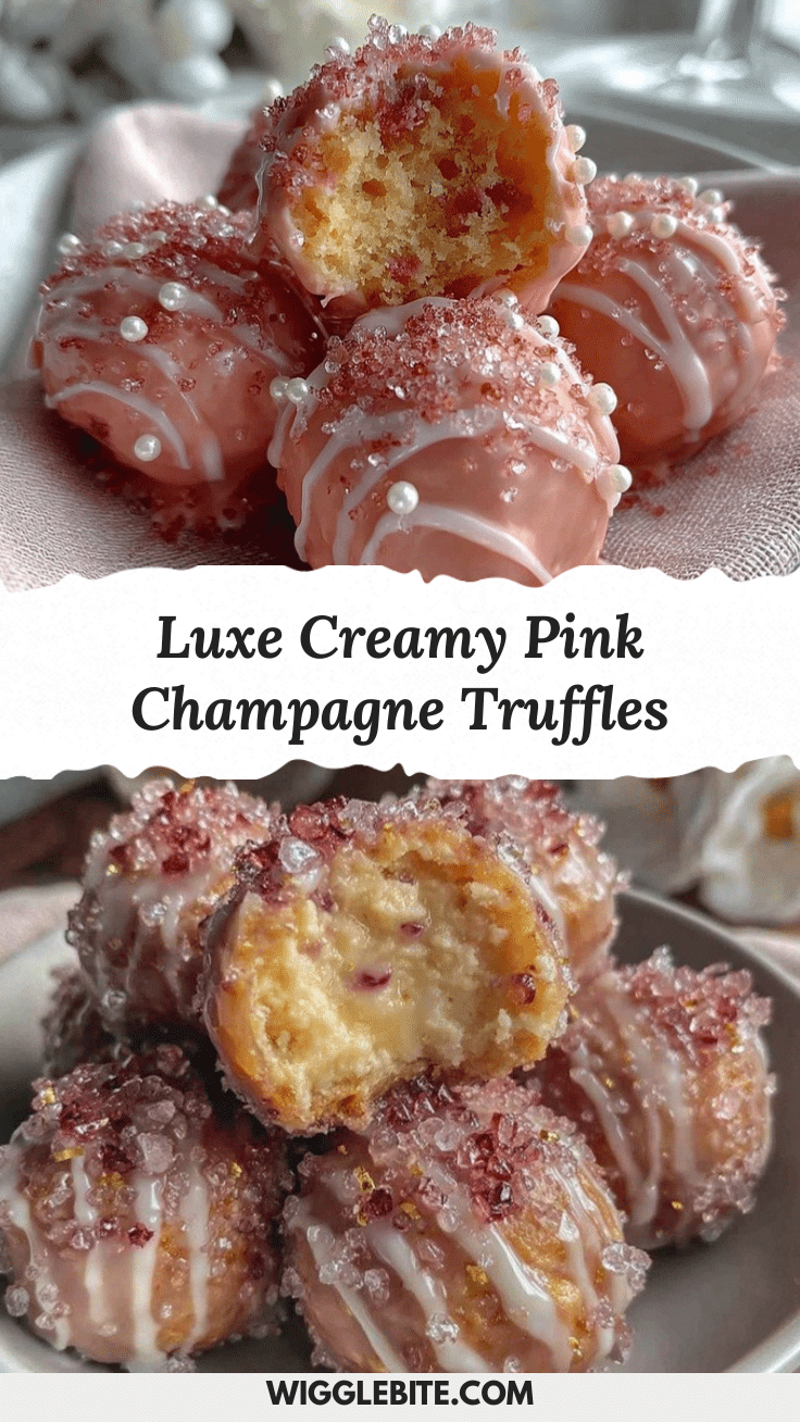 pink champagne truffles recipe