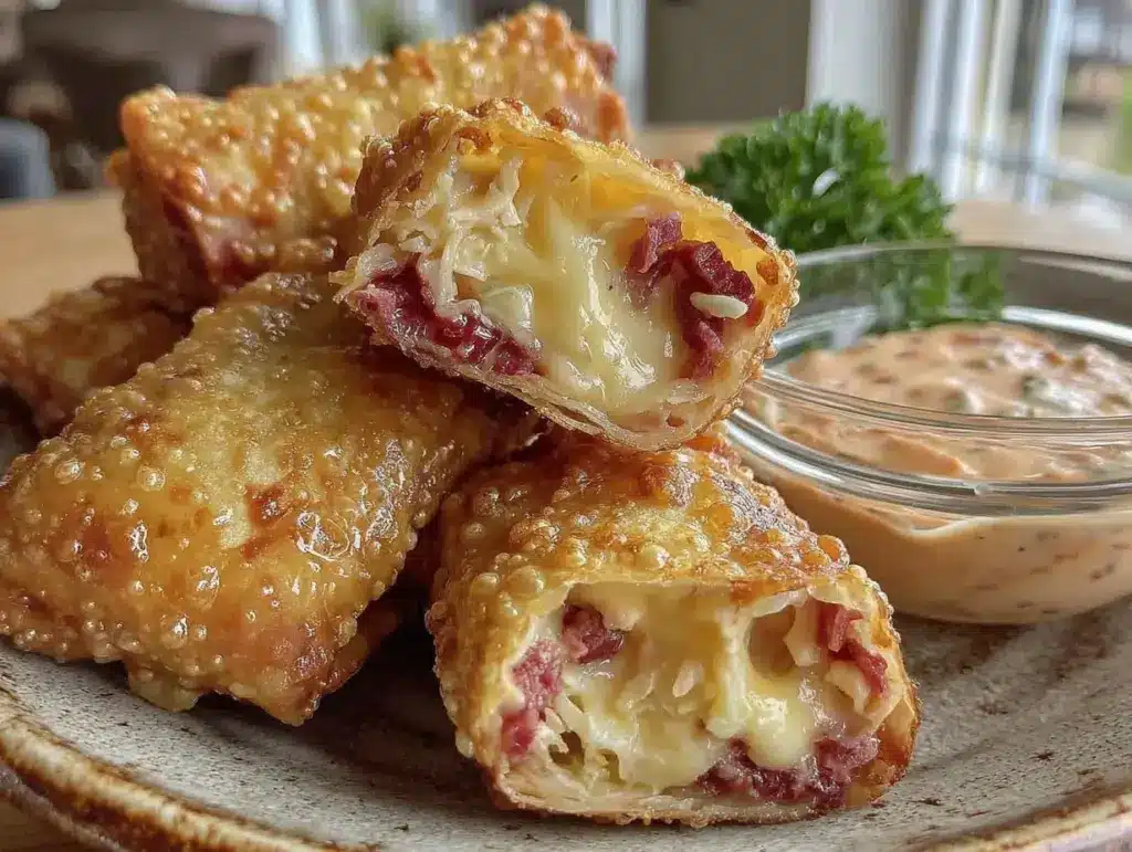 Reuben egg rolls - featured image