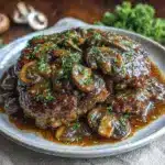 Salisbury steak with mushroom gravy - featured image
