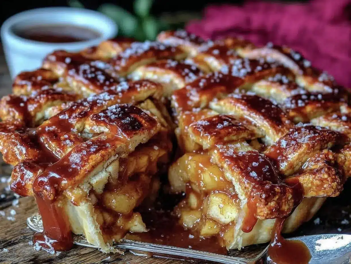 salted caramel apple pie preparation steps