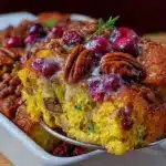 savory cranberry walnut stuffing - featured image