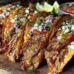slow cooker carnitas tacos - featured image