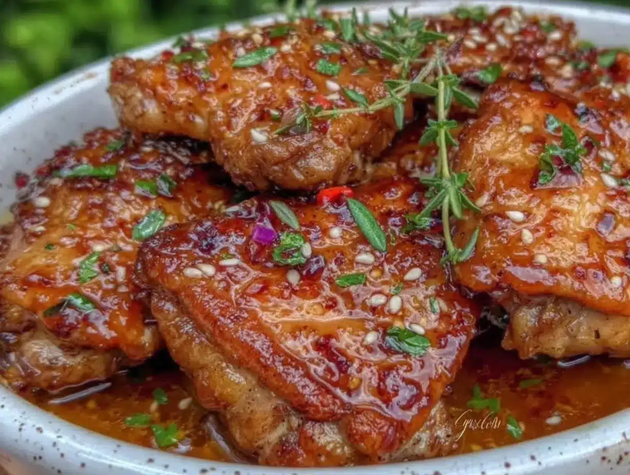 slow cooker honey garlic chicken thighs preparation steps