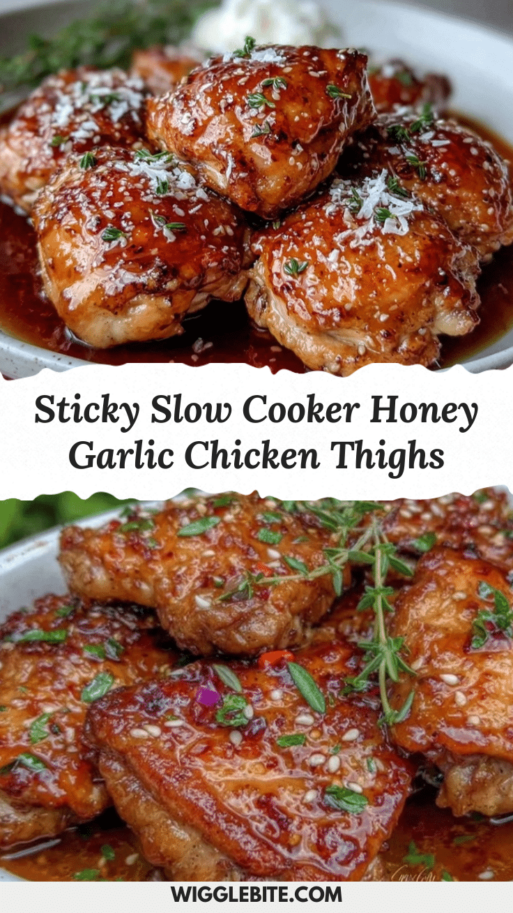 slow cooker honey garlic chicken thighs recipe
