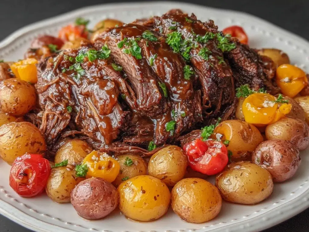 Slow Cooker Mississippi Pot Roast - featured image