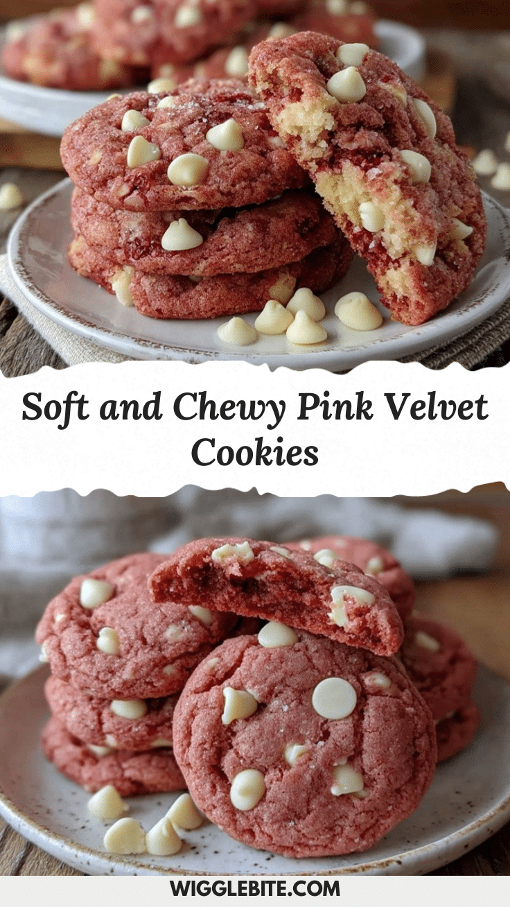 soft and chewy pink velvet cookies recipe