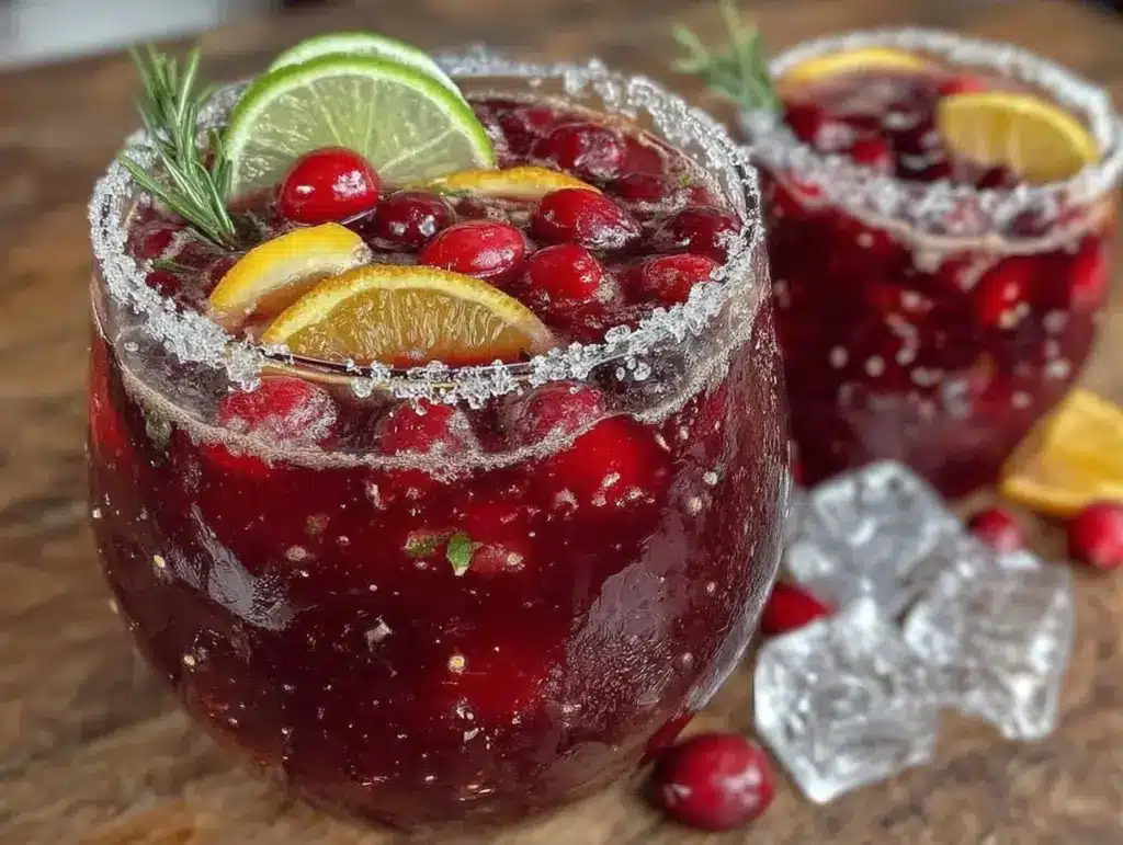 sparkling cranberry punch recipe - featured image