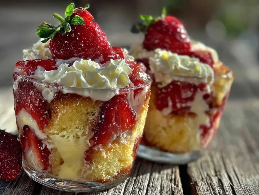 Strawberry Shortcake Trifle - featured image