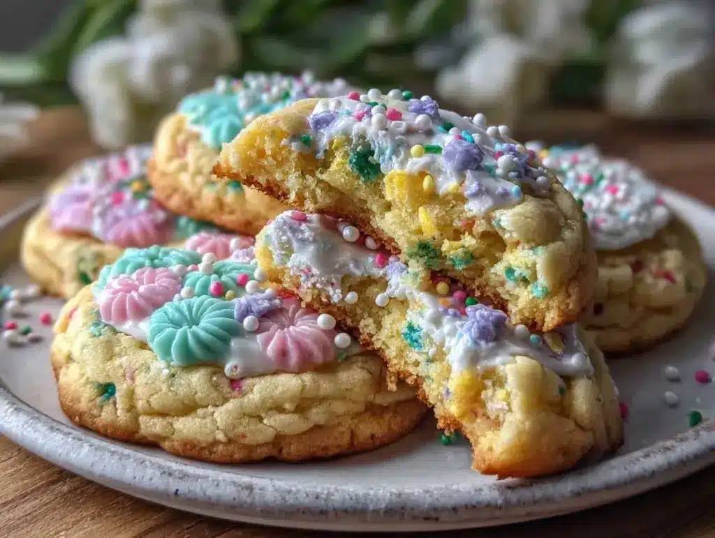 tender spring sugar cookies - featured image
