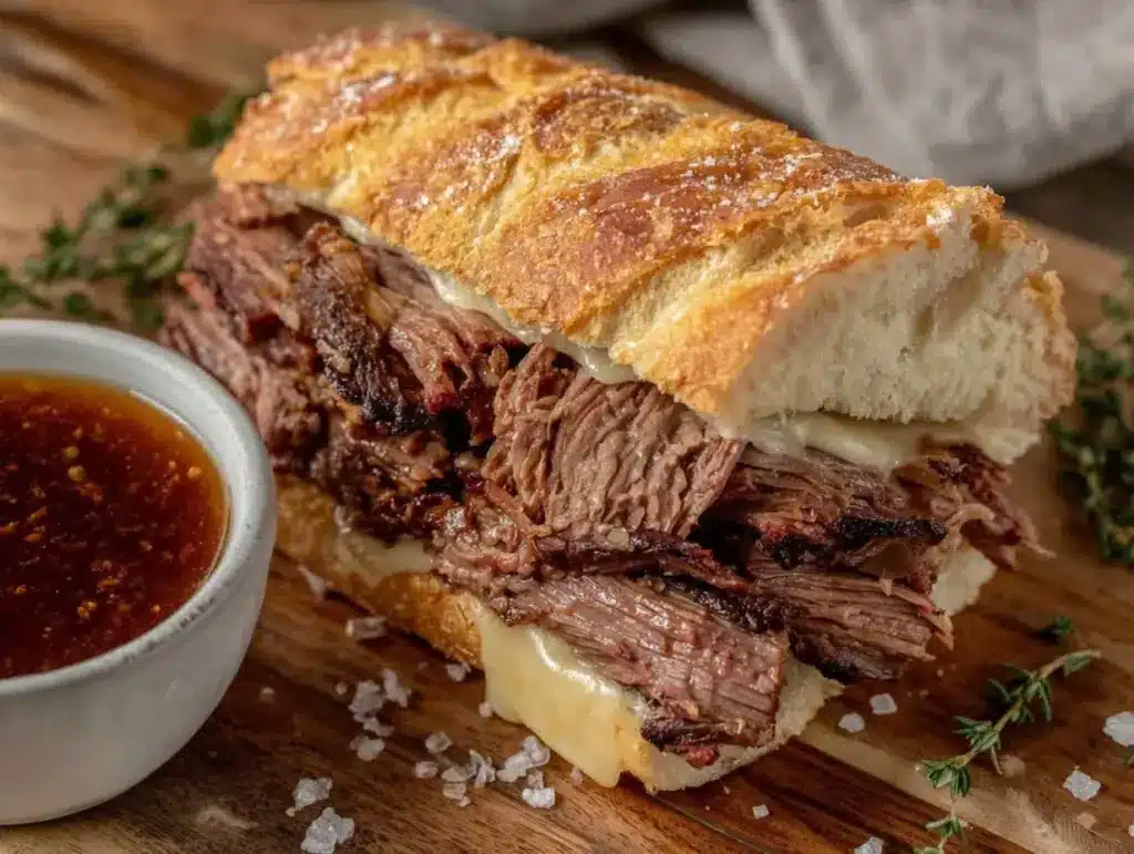 ultimate juicy french dip sandwiches - featured image